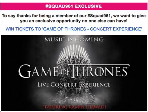 game of thrones contest